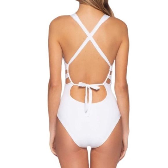 BECCA Color Code Plunge One Piece Swimsuit! - Picture 2 of 6